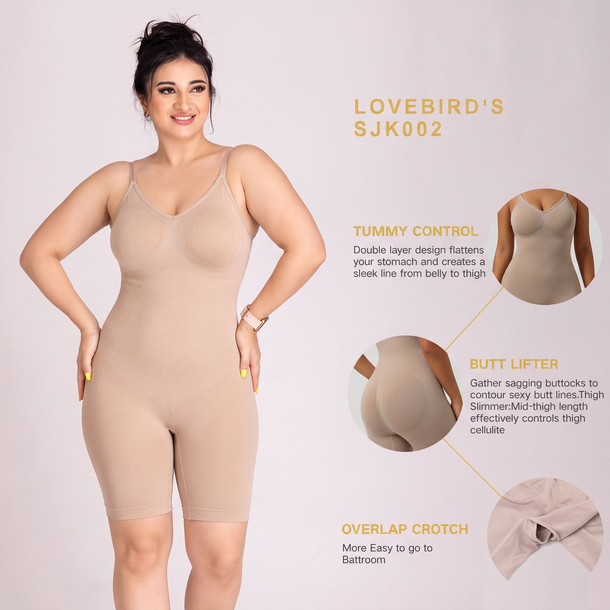 LOVEBIRD Backless Compression Shapewear X1 - Bamboo Modal Shaper - View 5