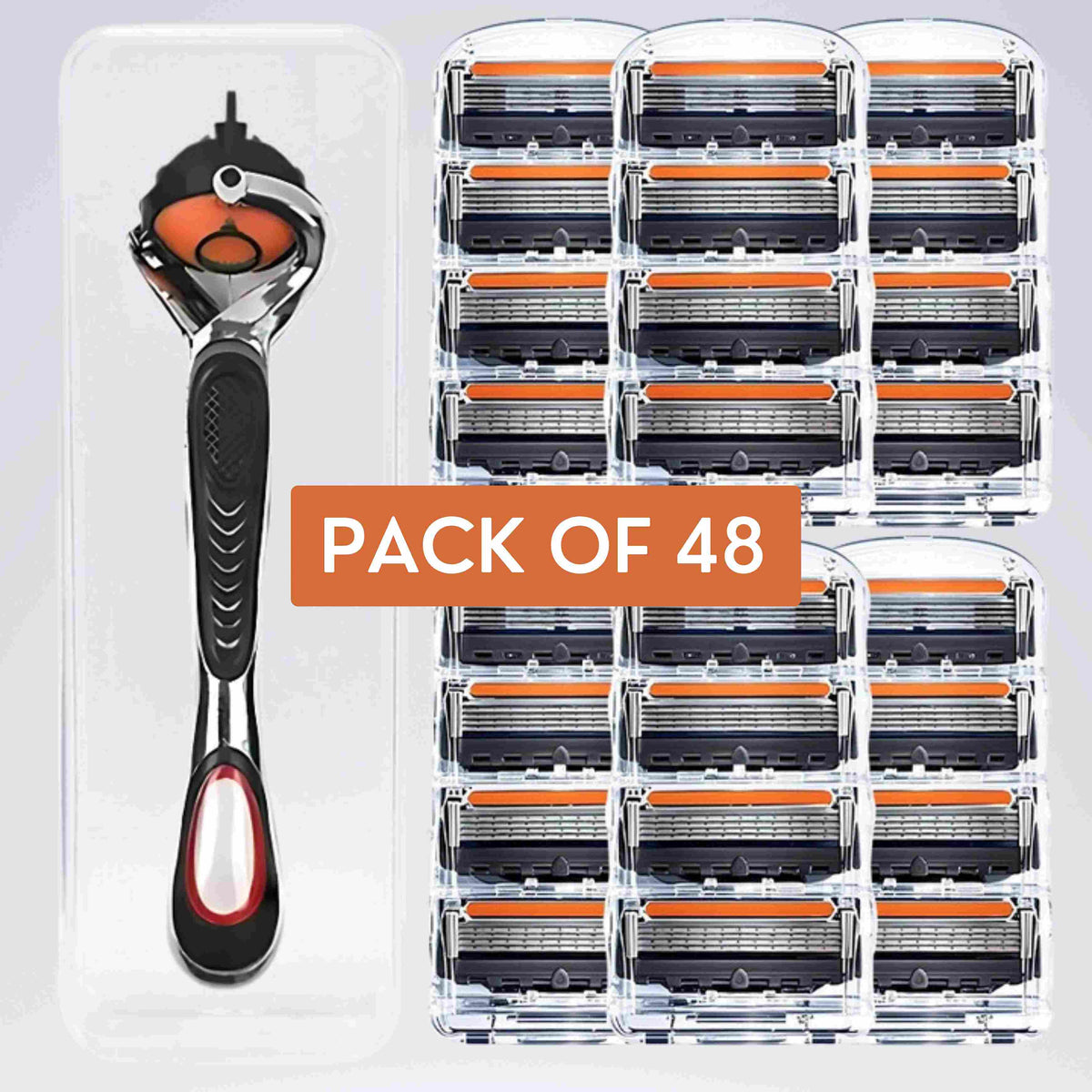 PrecisionRazor - 48 Blade Shaving Kit | Zero Cuts Guaranteed